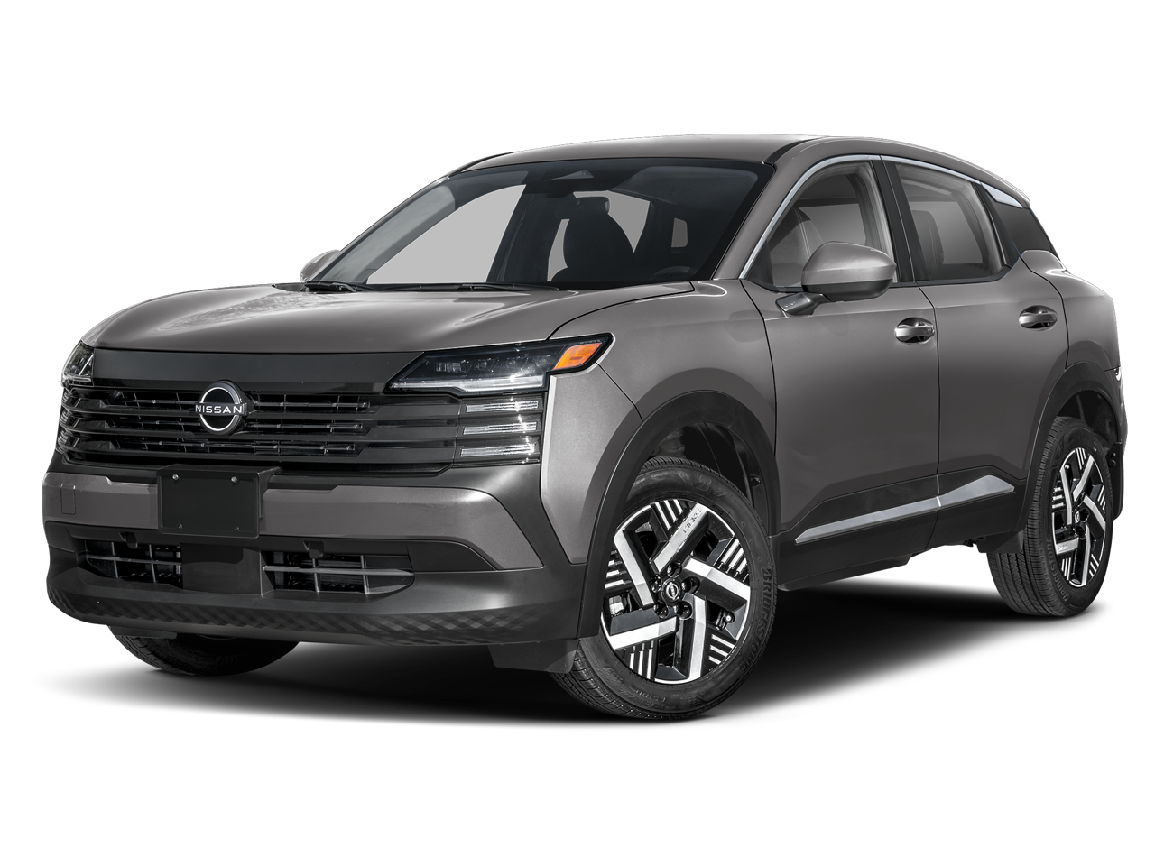 2026 Nissan Kicks SV AWD in Gun Metallic Kad — front three-quarter view