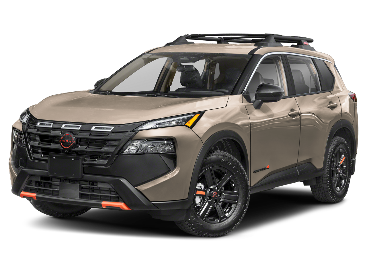 2026 Nissan Rogue AWD ROCK CREEK in Baja Storm — front three-quarter view